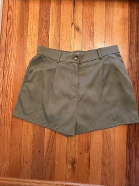 LOFT Olive Green Tailored Shorts